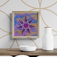 Welcome Sign- Original Abstract Acrylic Painting on Canvas