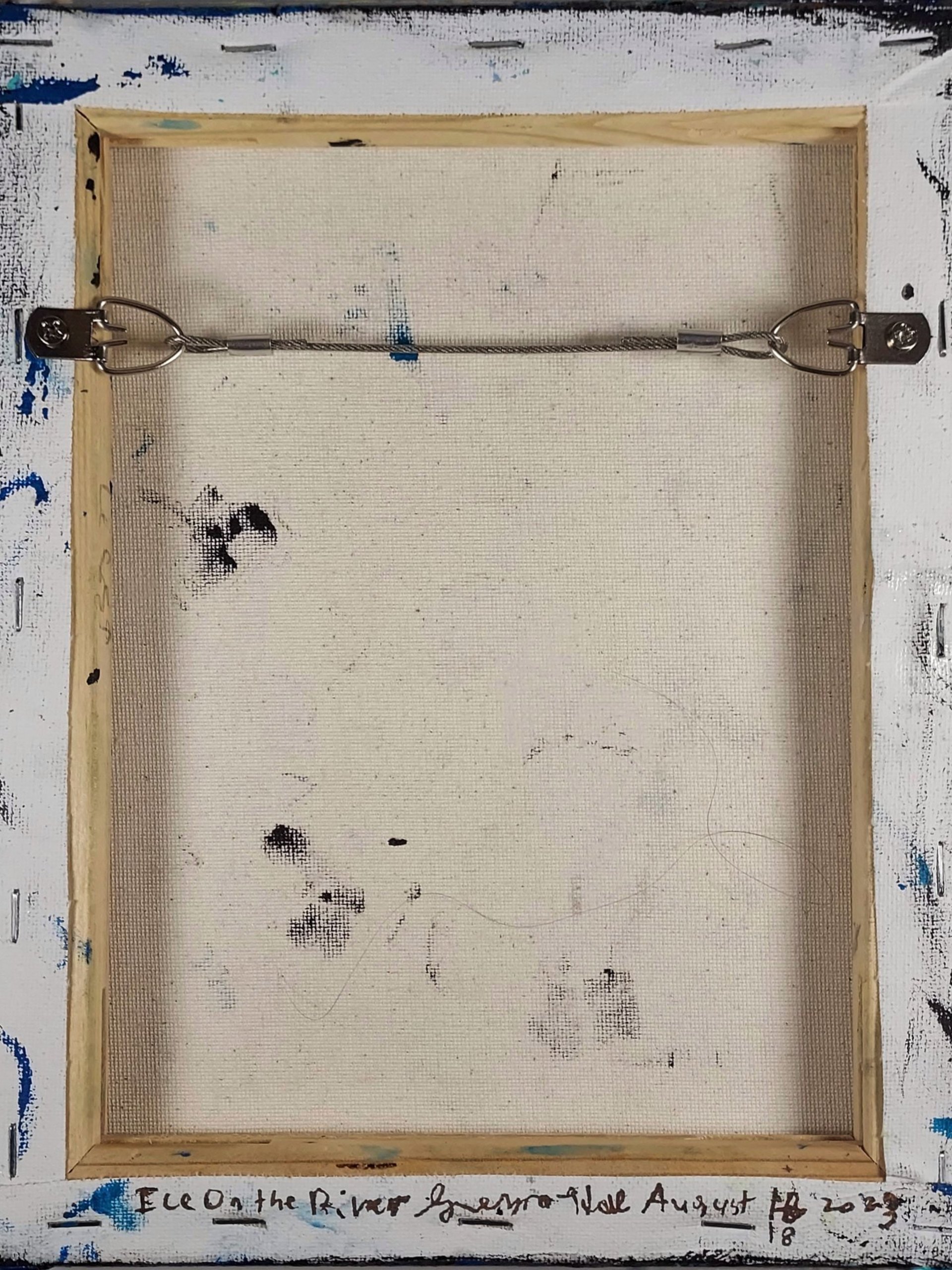 Ice on the River- Original Abstract Acrylic Painting On Canvas