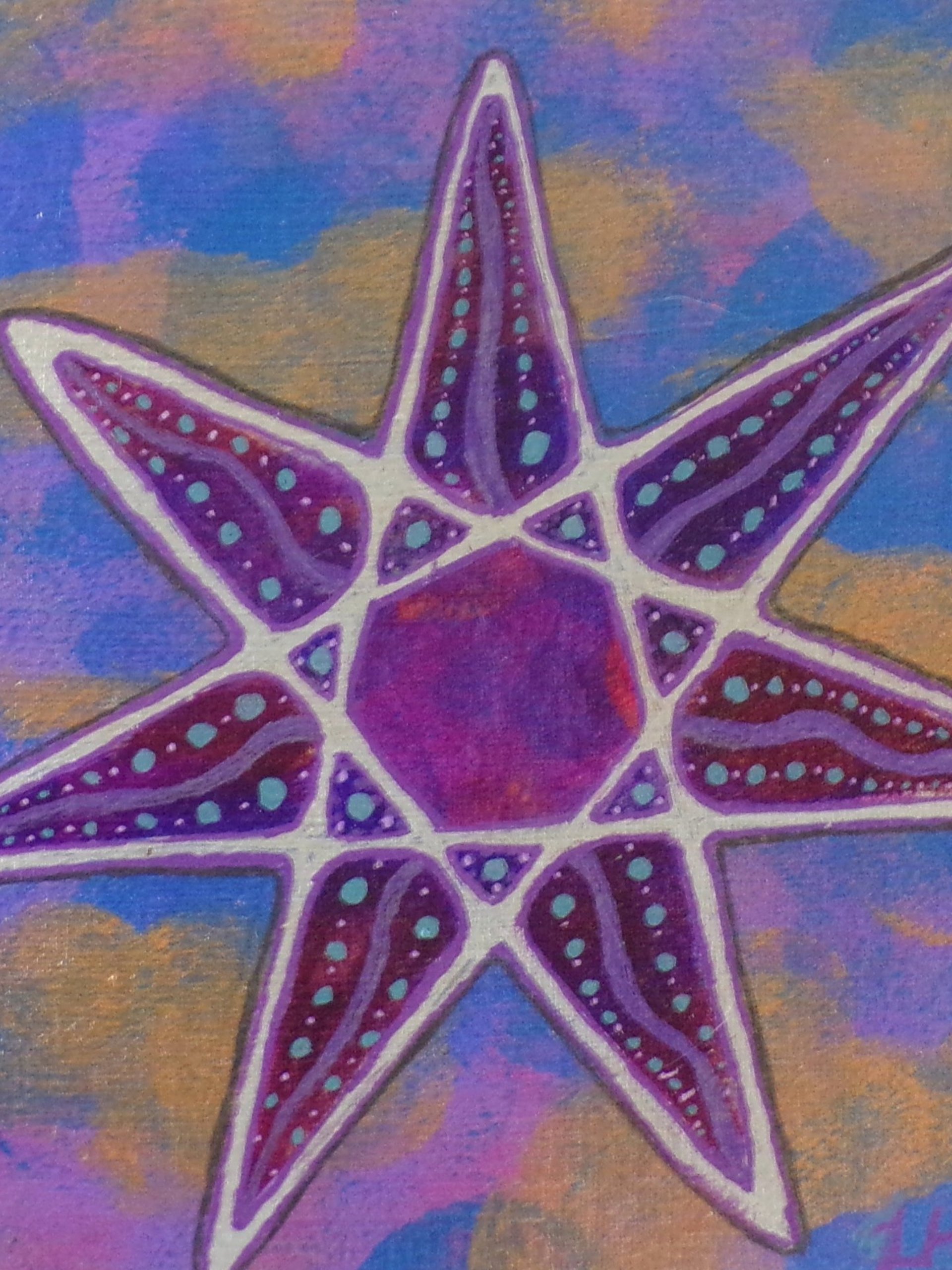 Welcome Sign- Original Abstract Acrylic Painting on Canvas