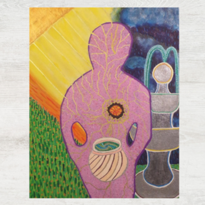 Transmutation- Original Semi Abstract Figurative Acrylic Painting on Canvas